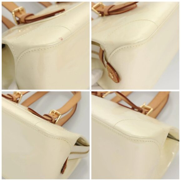 LOUIS VUITTON Monogram Vernis Rosewood Avenue Hand Bag Perle Auth - Picture 15 of 16